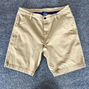 Kavu Shorts Mens 34 (Fits 36) Beige Chino Casual Cotton Outdoor Hiking Travel‎